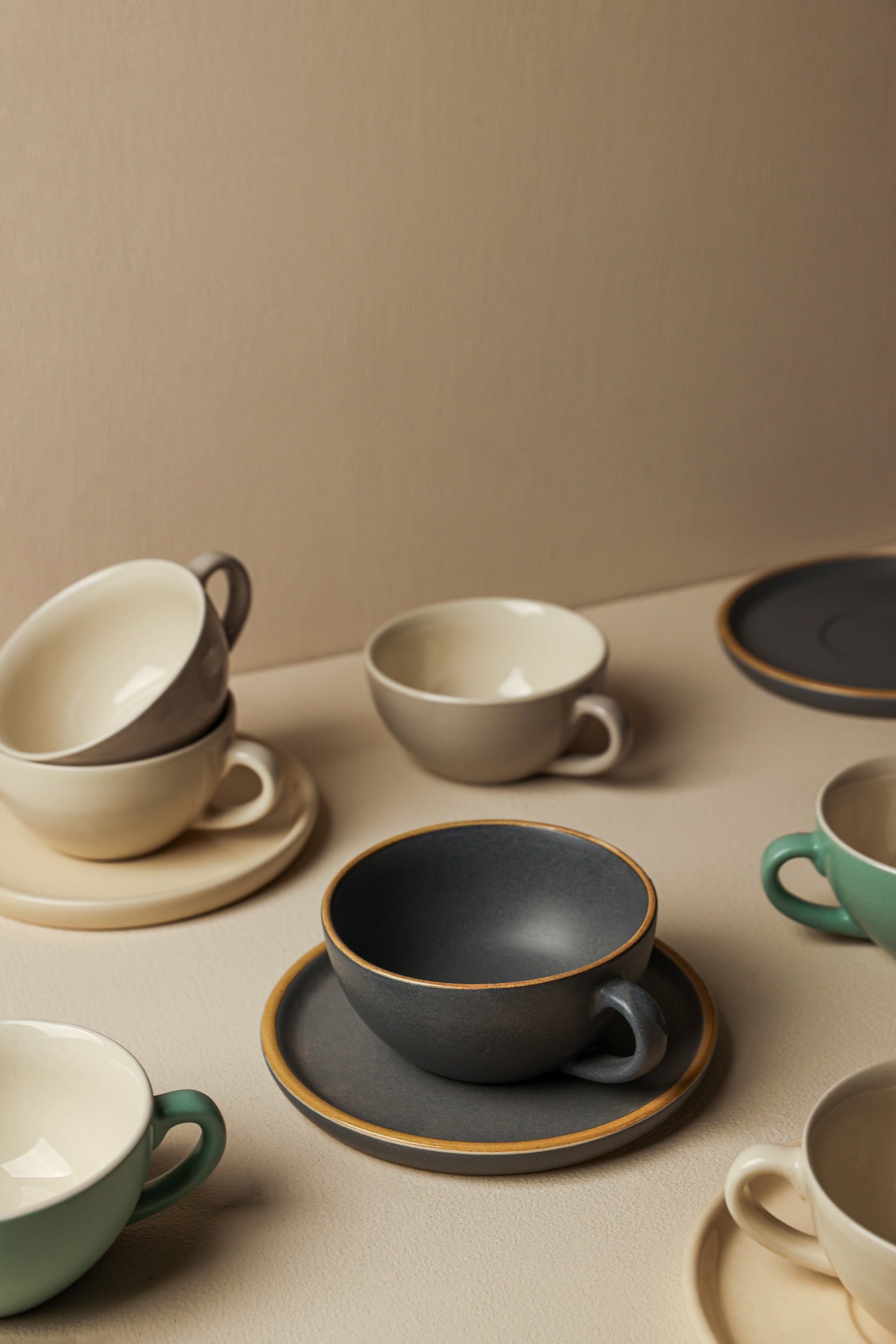 240ml Cappuccino Cup and Saucer Set – Designed for the Perfect Coffee Harmony