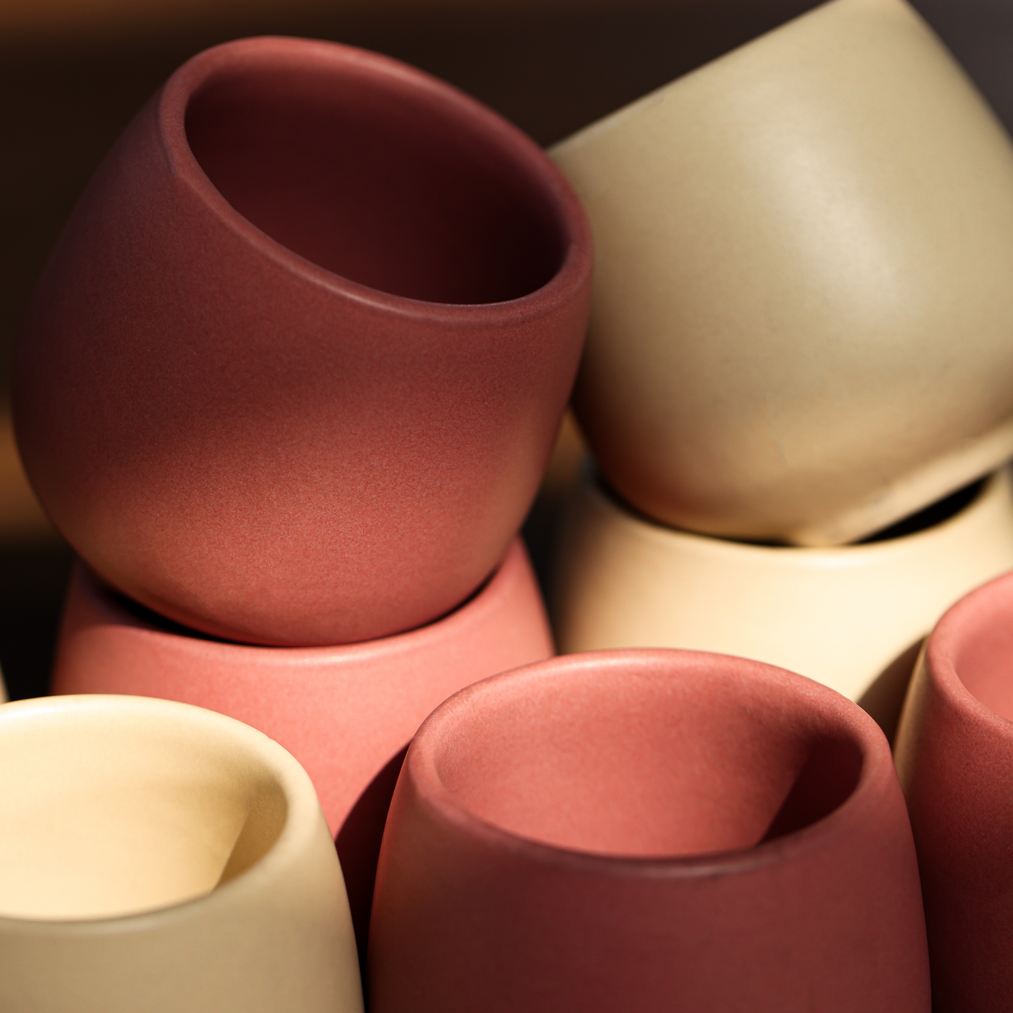 EBB - Handcrafted Ceramic Cup – Earthy Elegance for Everyday Moments (Set of 2)