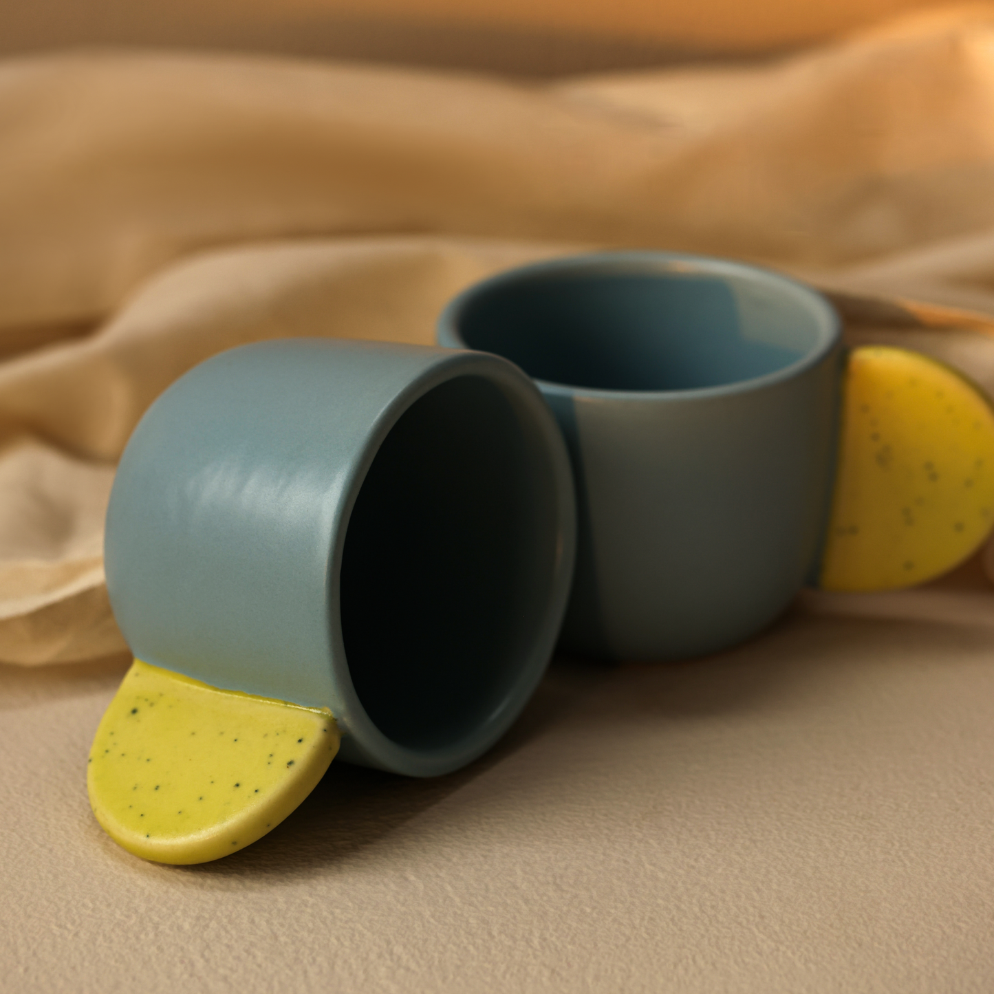 Hand-Built Ceramic Coffee Cup – Radiance Collection