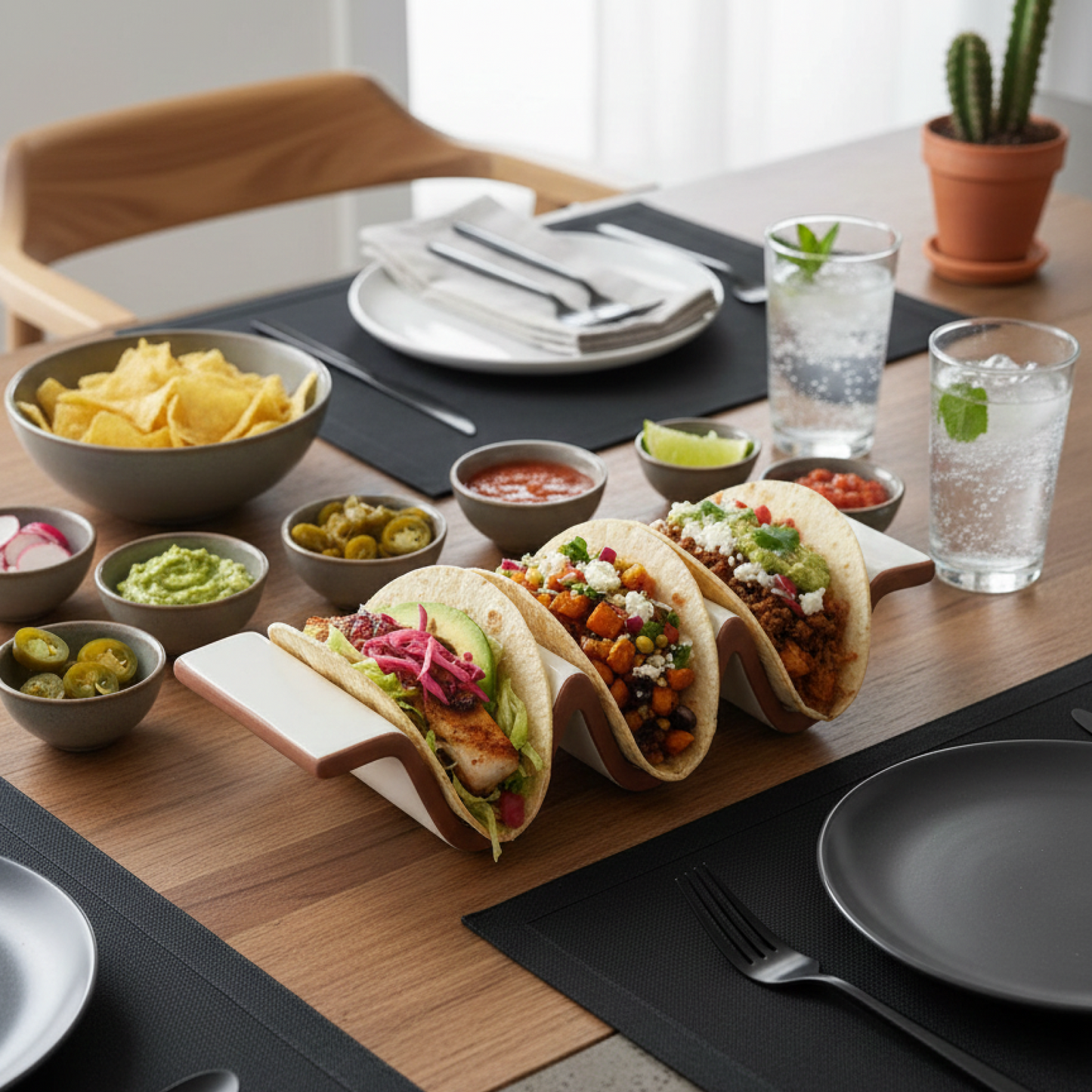 Handcrafted Ceramic Taco Holder - Single