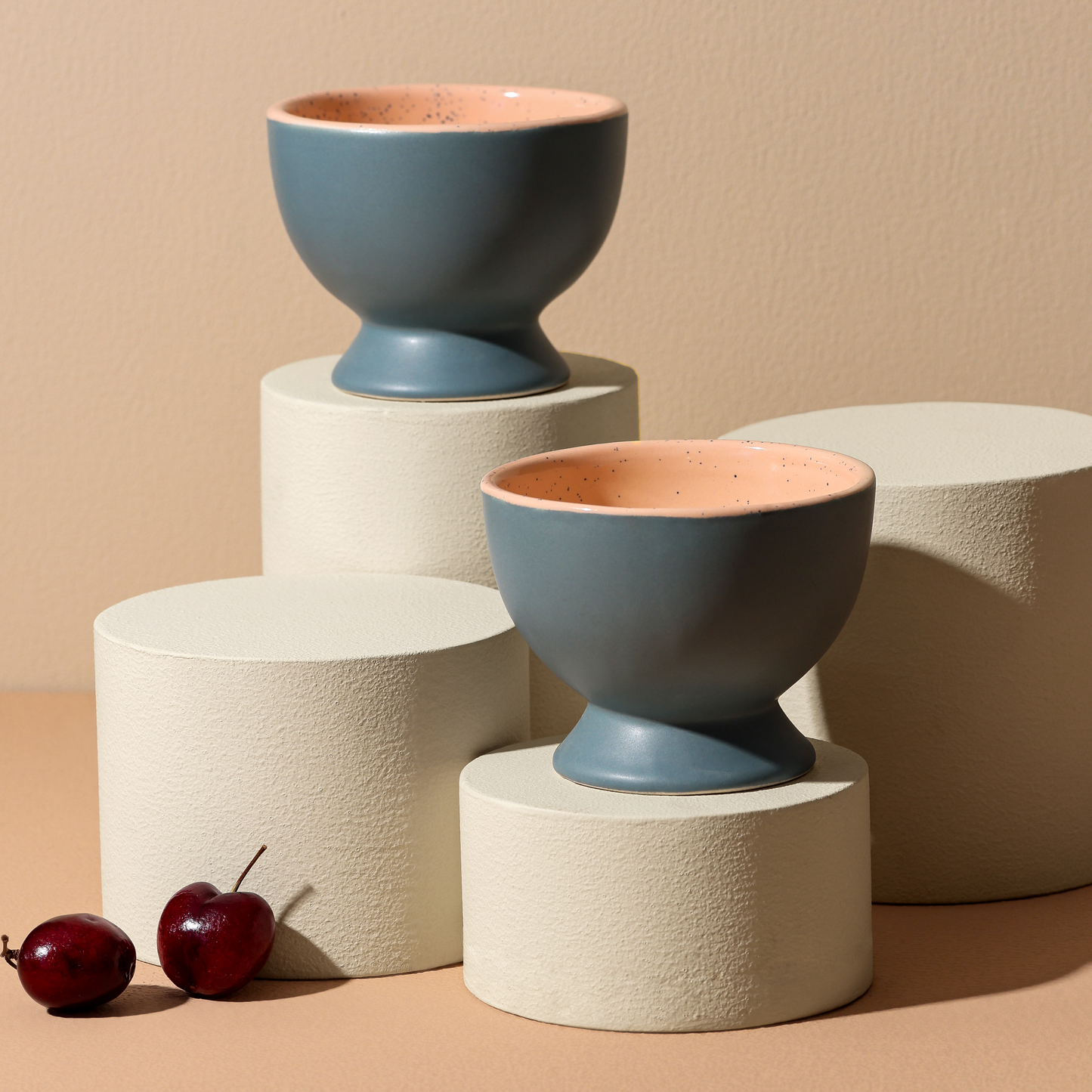 Midnight Cravings - Ceramic Ice cream/Dessert Cup Set of two