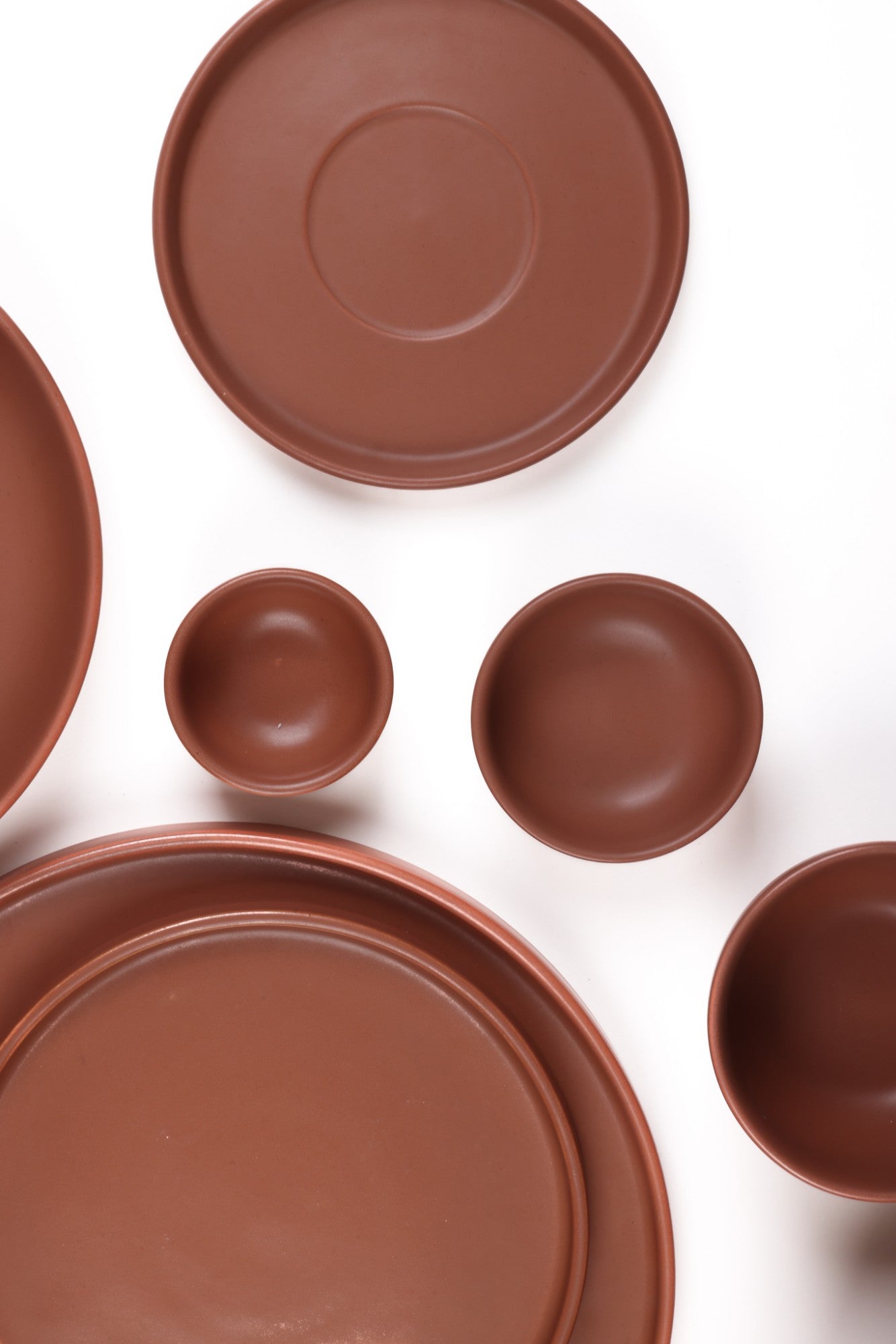 Prithvi — Dinner Set, matte terracotta