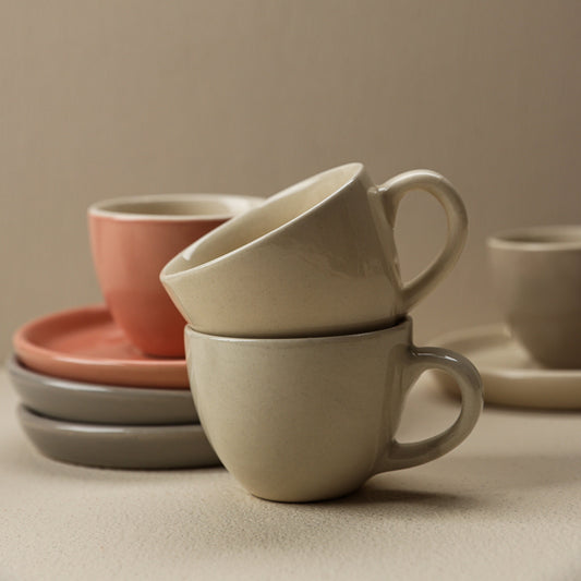 100ml Espresso Cup and Saucer Set – Crafted for the Perfect Espresso Experience