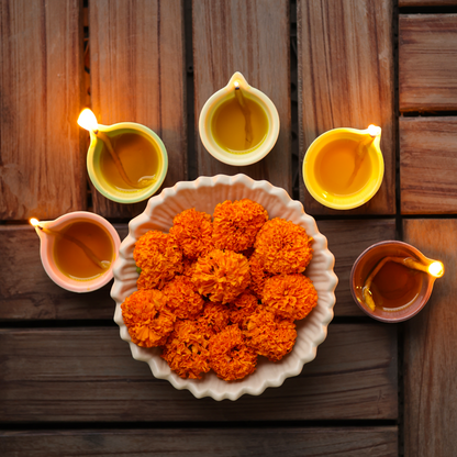 CERAMIC DIYA - Set of 24