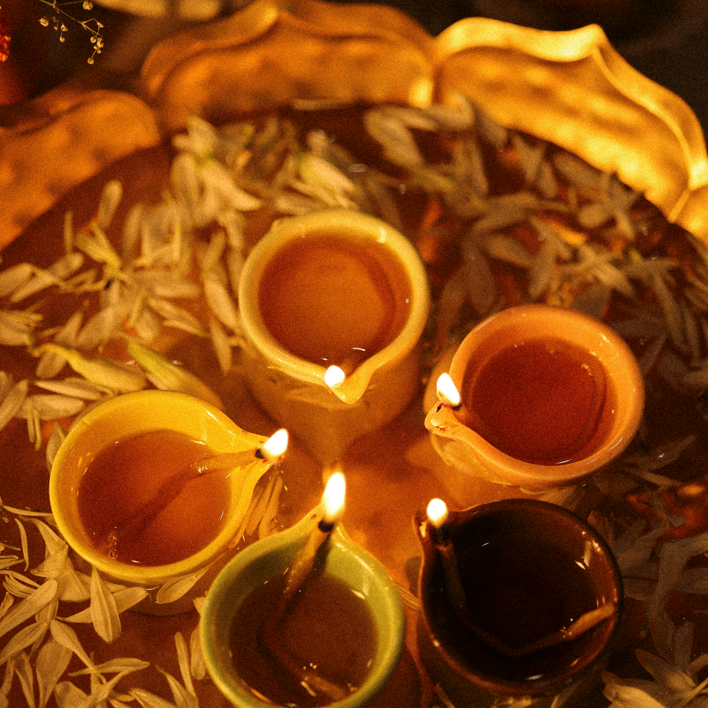 CERAMIC DIYA - Set of 24
