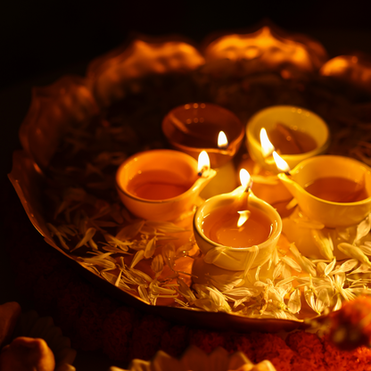 CERAMIC DIYA - Set of 24