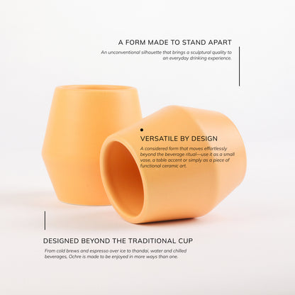 Ochre Cup - (Set of 2)