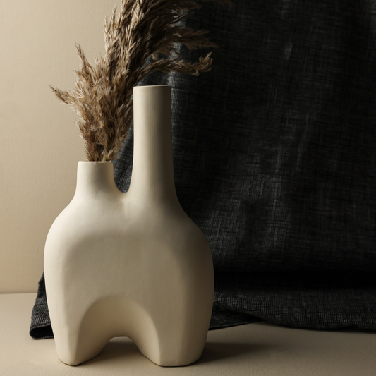 Wilderness – Tall Handcrafted Centerpiece Vase with Bold Geometric Forms
