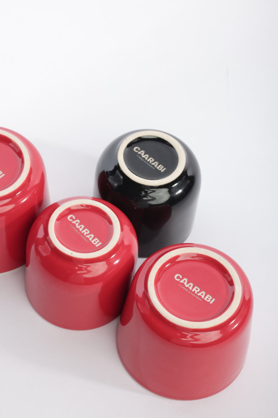 Caarabi Coffee Roasters custom stamped cups